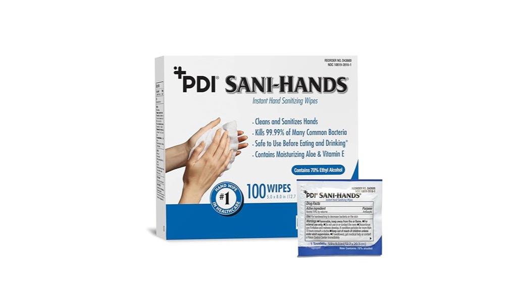 100 pack hand sanitizer wipes
