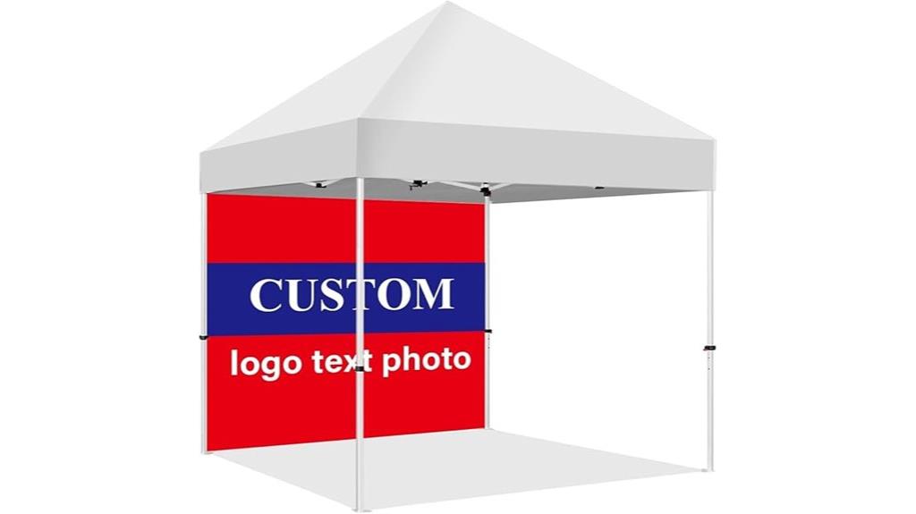 10x10 tent backwall with logo