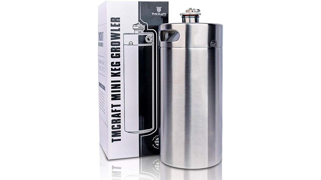 128oz stainless mini keg