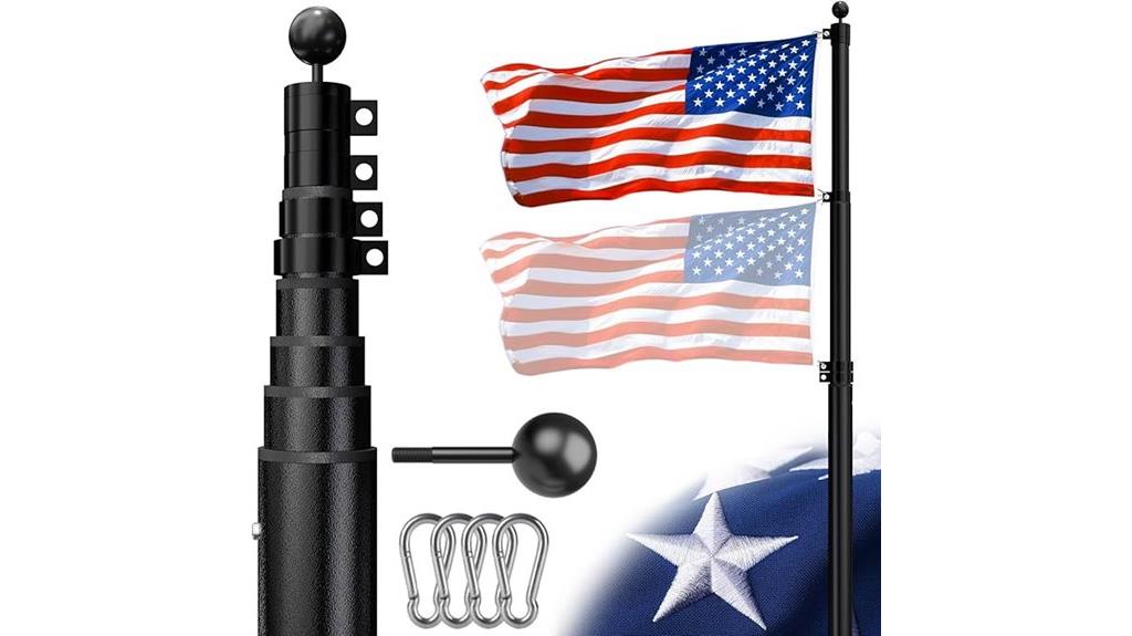 20 ft aluminum flagpole