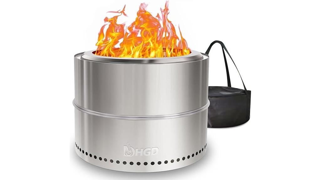 20 inch portable smokeless firepit