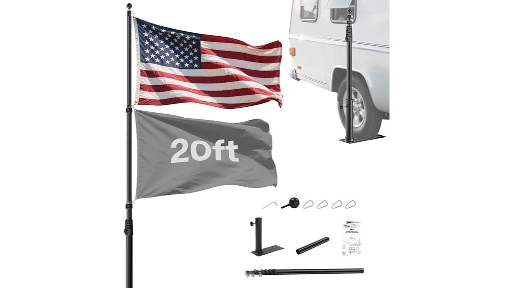20ft flag pole kit