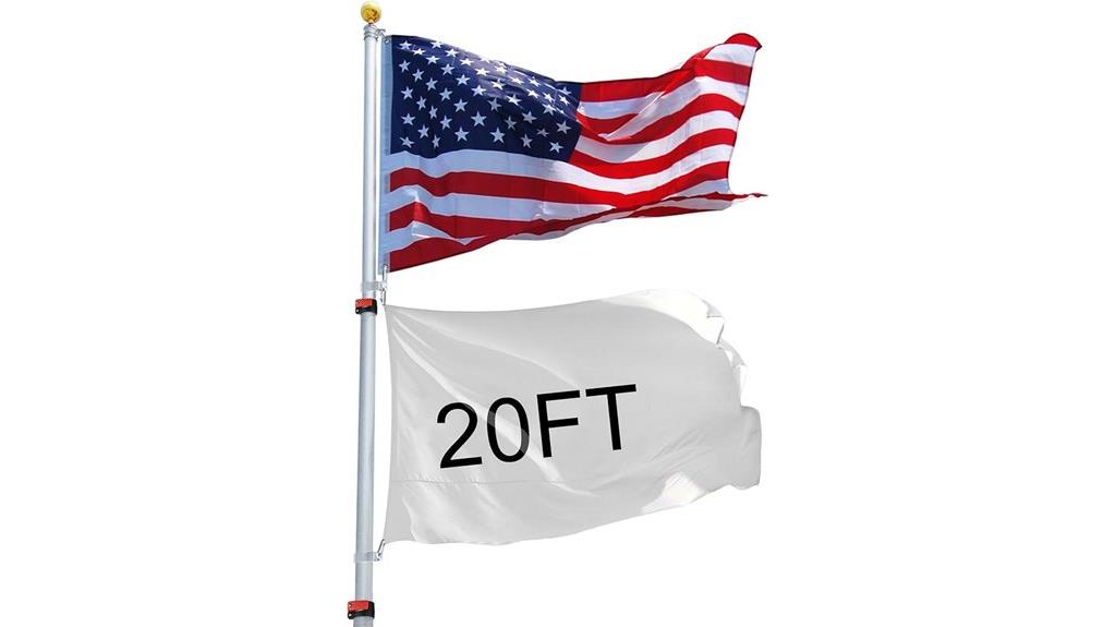 20ft flag pole kit