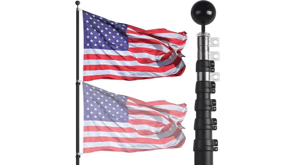 20ft telescopic flag pole