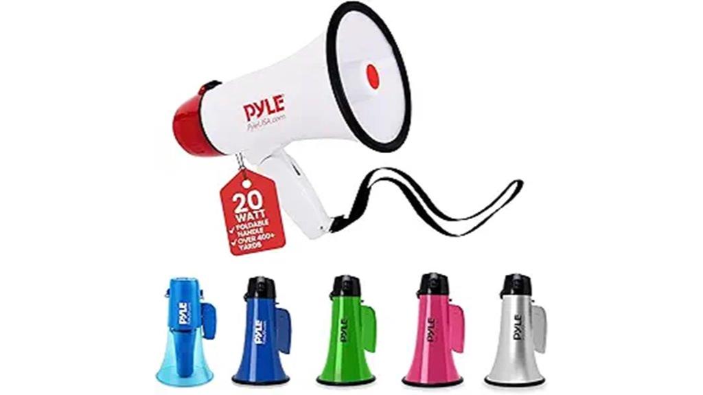 20w white megaphone