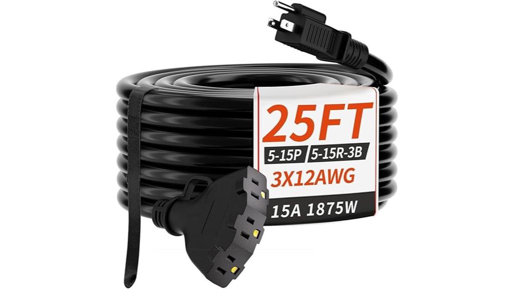 25 foot outdoor extension cord