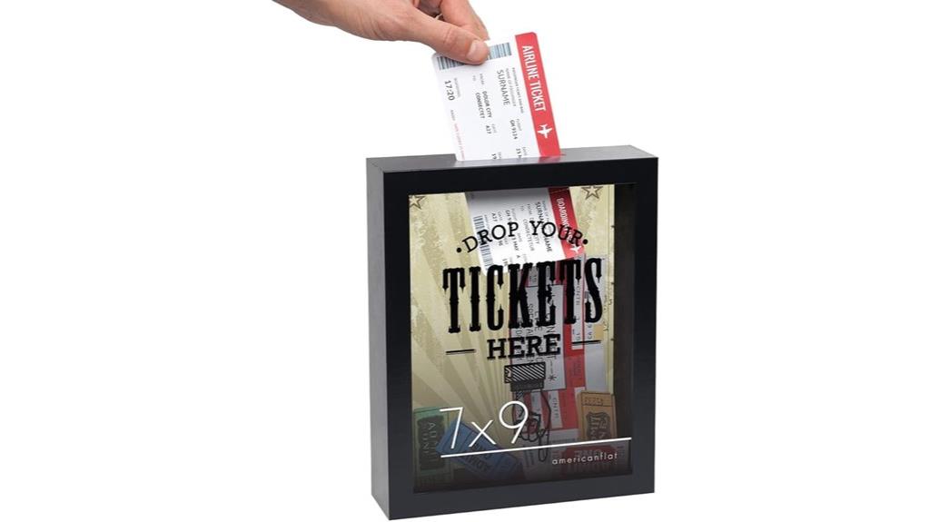 7x9 ticket shadow box