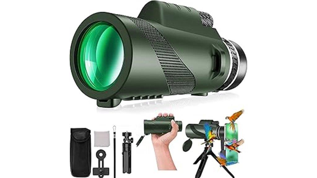 80x100 monocular with smartphone