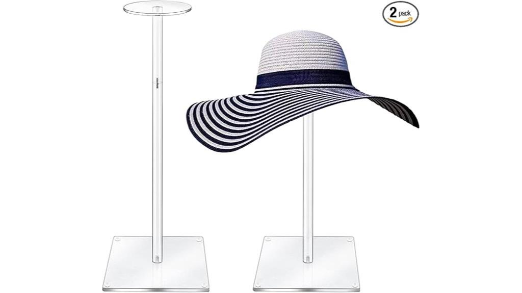 acrylic hat and wig rack
