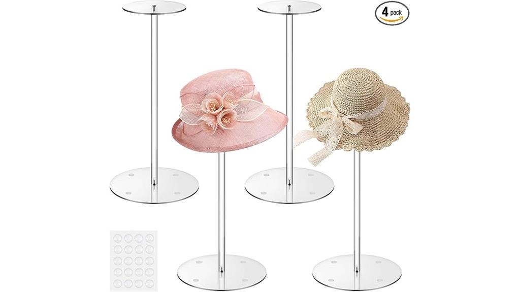 acrylic hat display set
