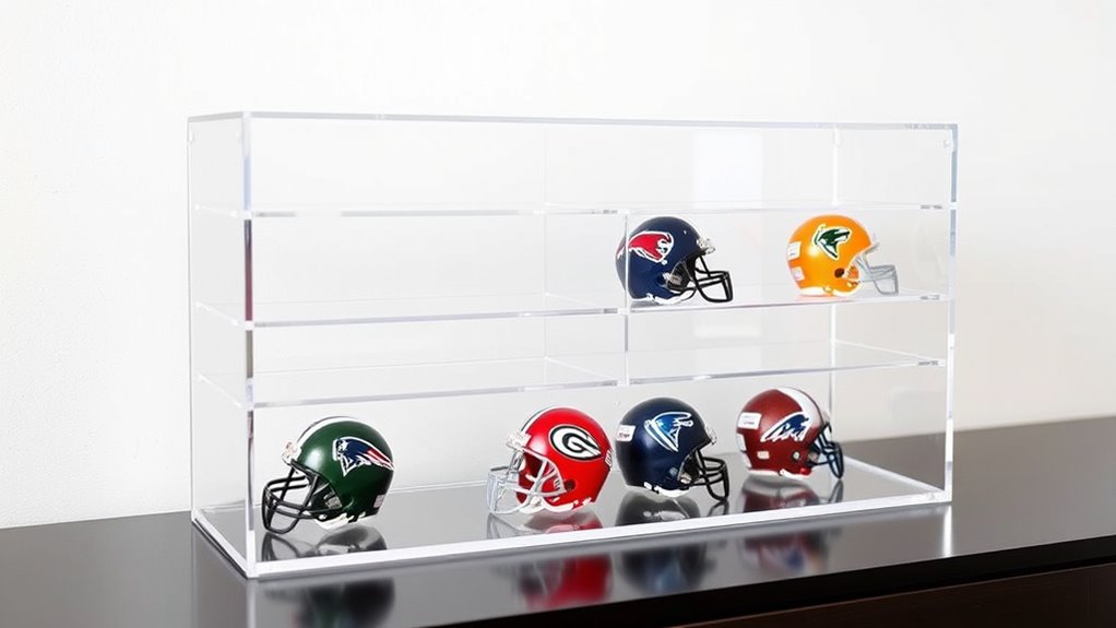 acrylic helmet shelf considerations