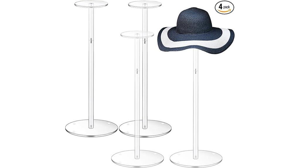 adjustable acrylic hat holders