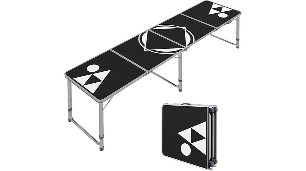 adjustable portable beer pong