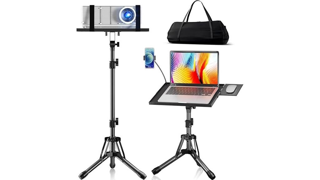 adjustable projector stand with tray