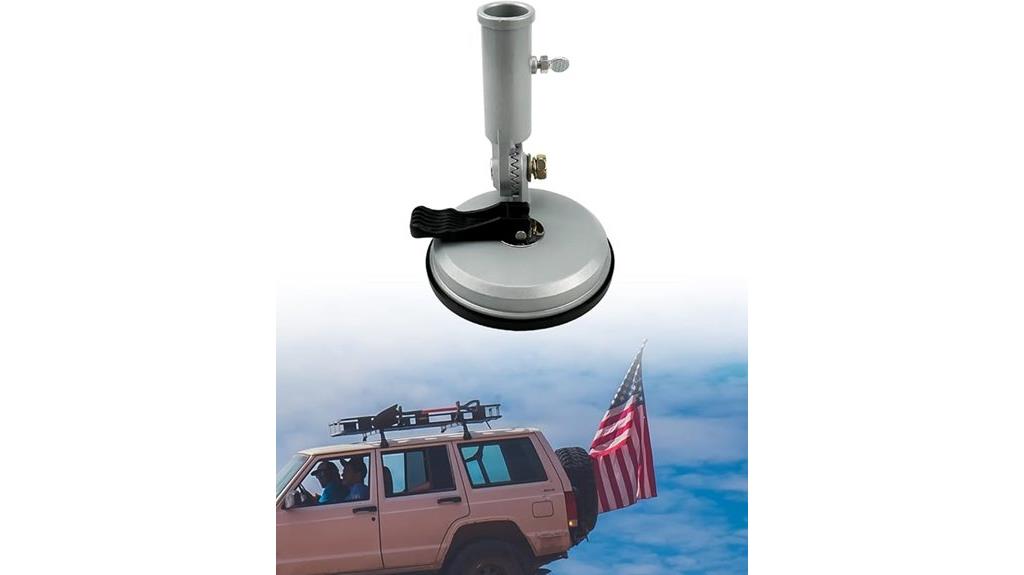 adjustable suction flag mount