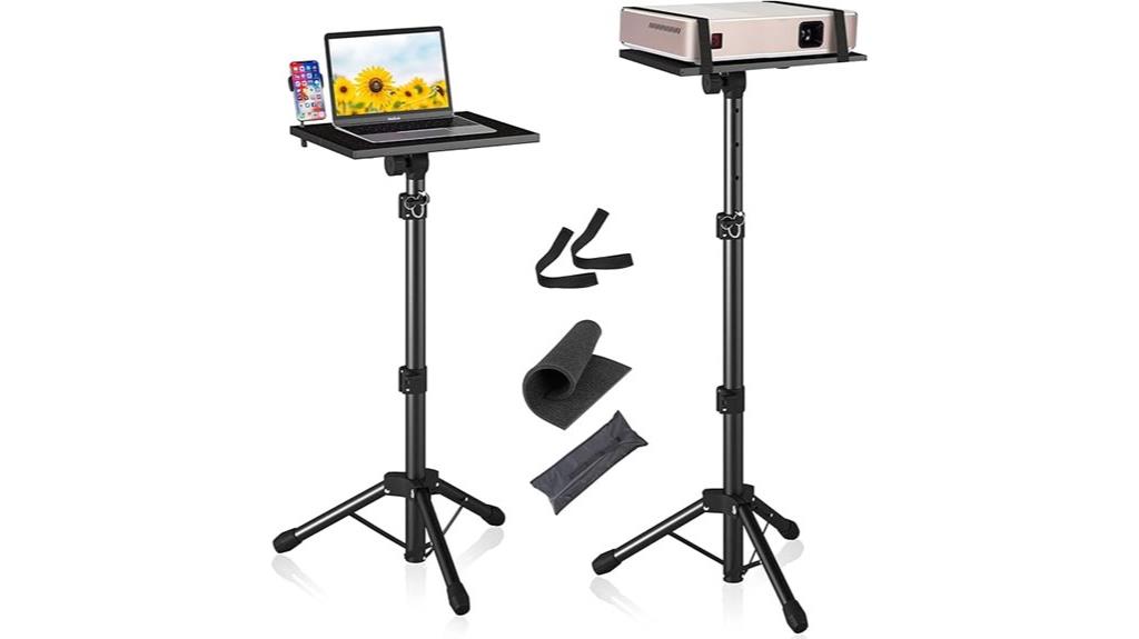 adjustable tripod with phone holder