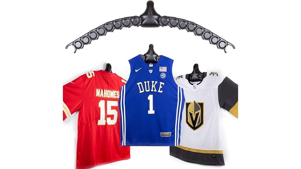 adjustable wall jersey display