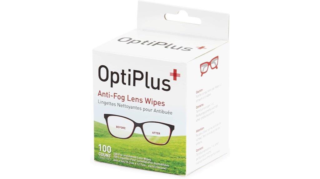 anti fog cleaning wipes