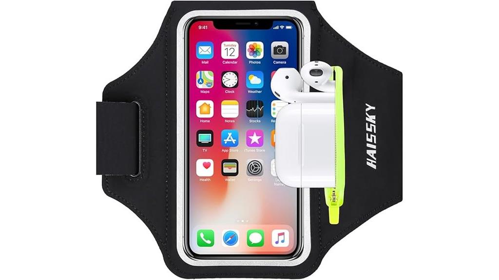 armband with earphone storage