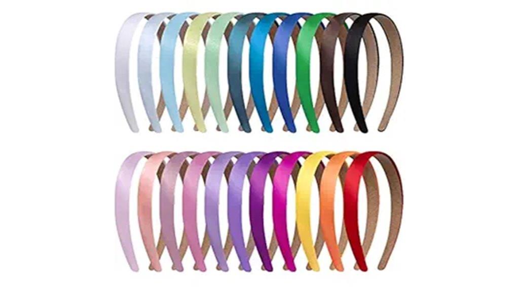 assorted non slip satin headbands