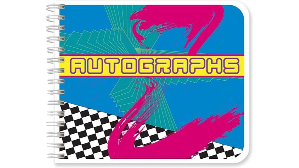 autograph journal with laminate