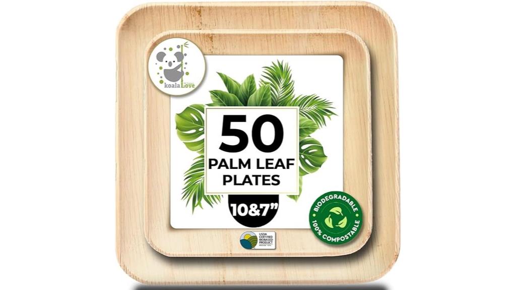 bamboo palm leaf plates