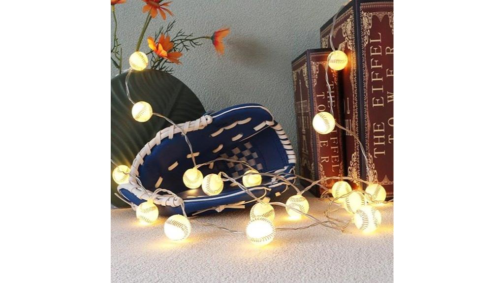 baseball string lights
