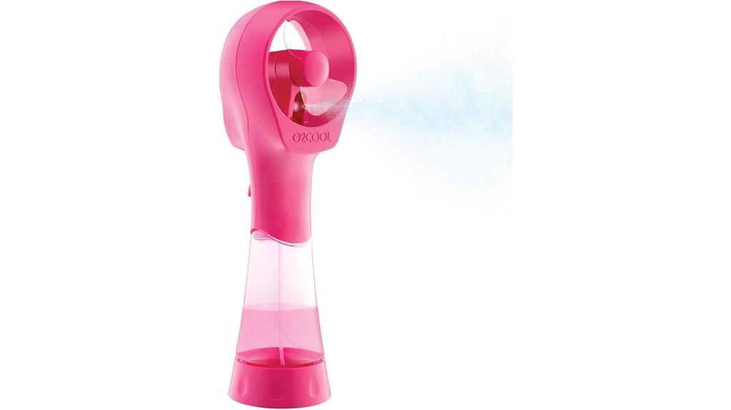battery powered raspberry misting fan