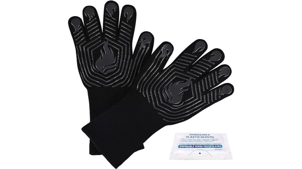 black bbq heat gloves