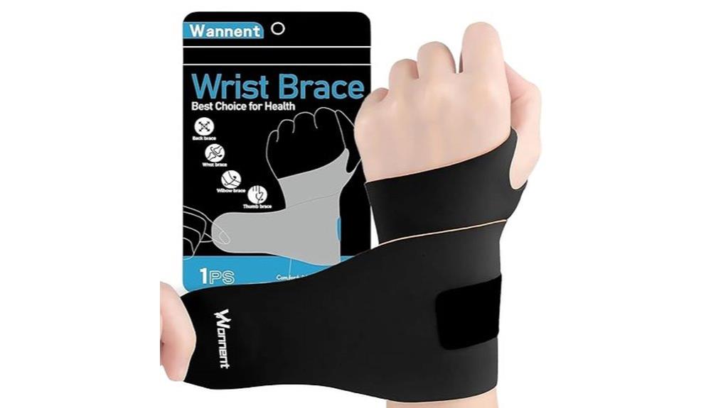 black wrist support brace