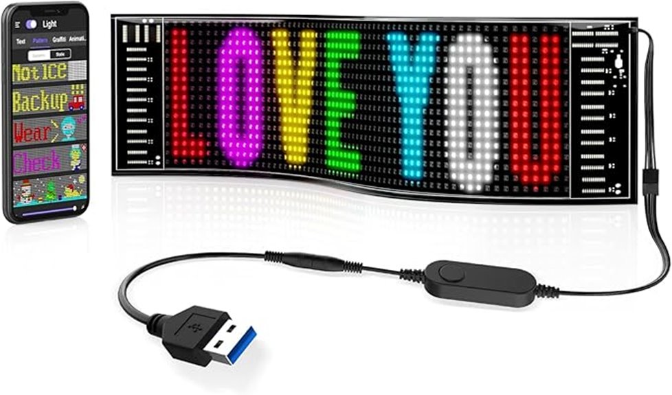 bluetooth controlled led sign