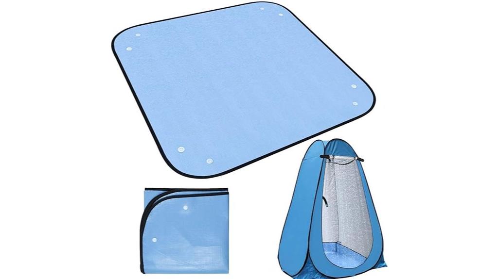 camp shower tent mat