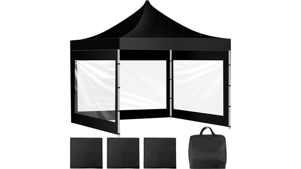 canopy sidewalls with storage