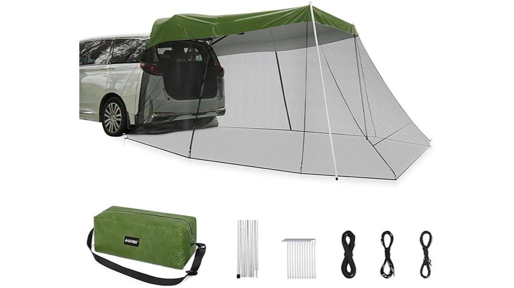 car sun shelter with mosquito net