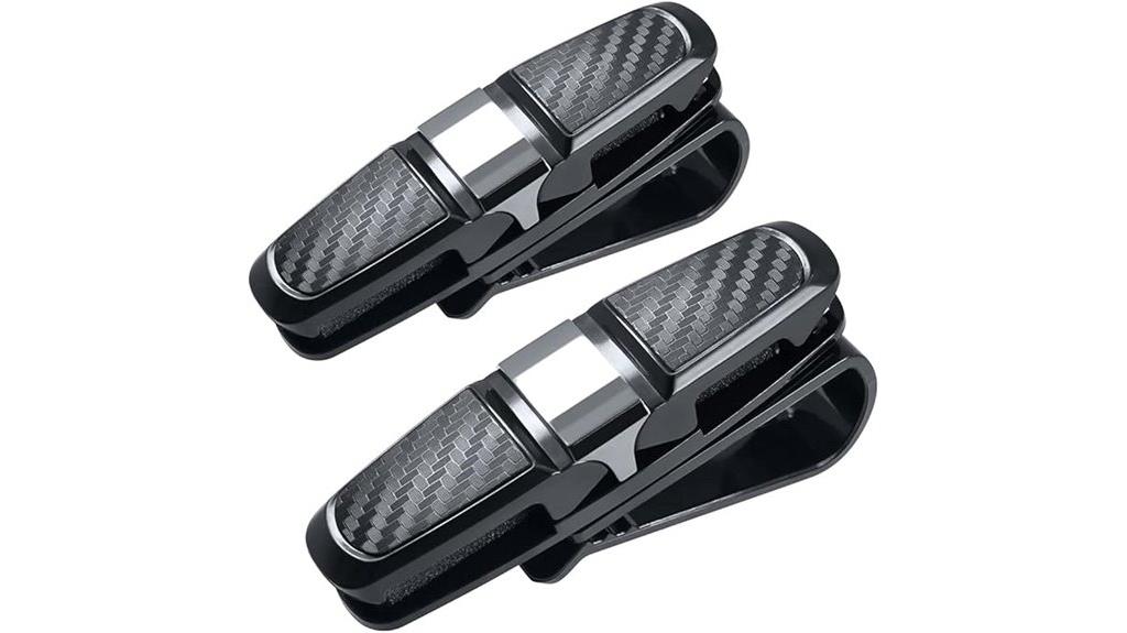 car visor glasses holders