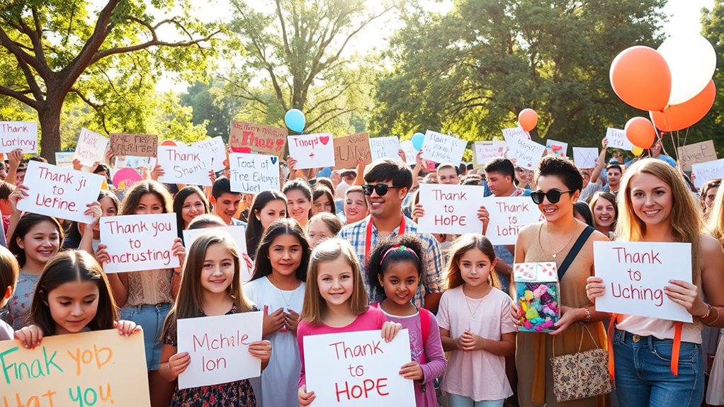 celebrities promote social causes