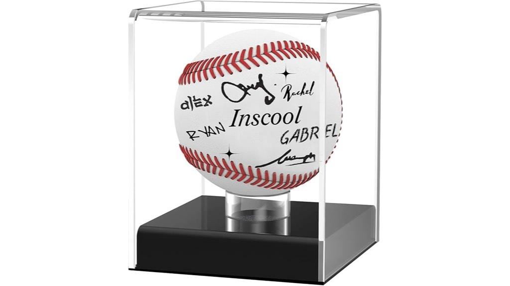 clear acrylic baseball case