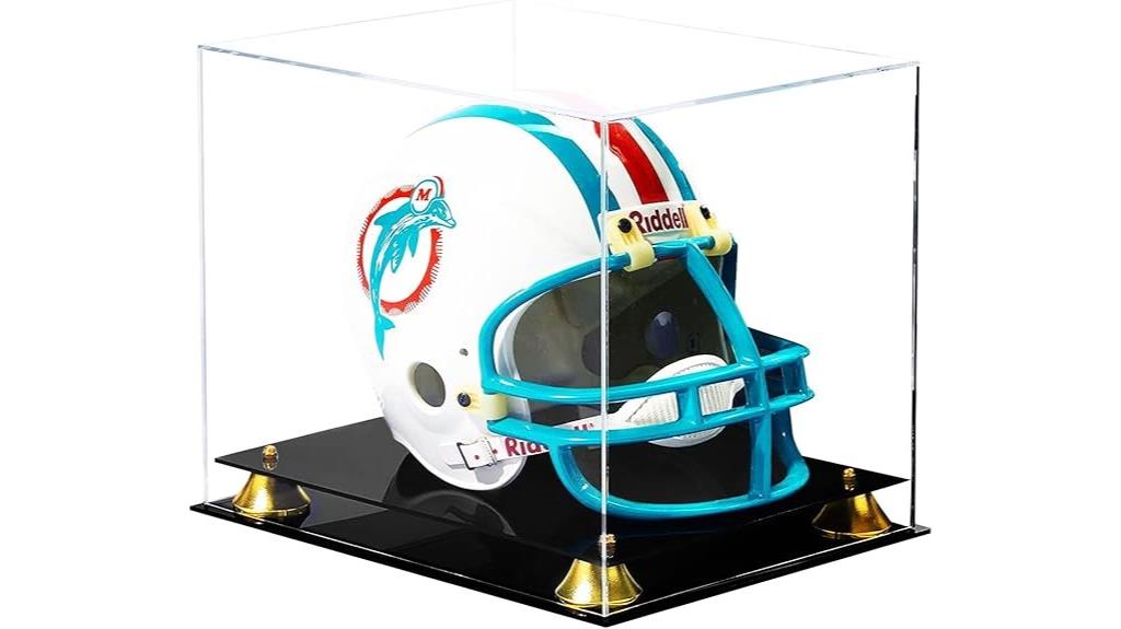 clear acrylic football helmet case