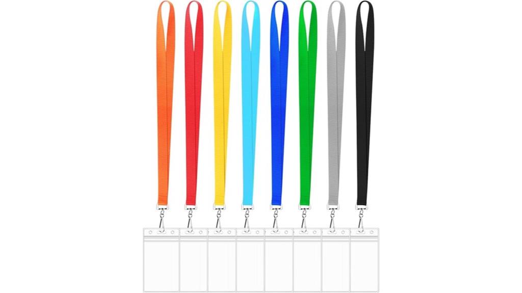 colorful cruise lanyard set