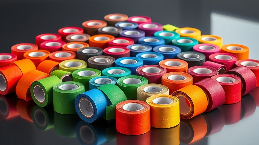 colorful recovery tape packs