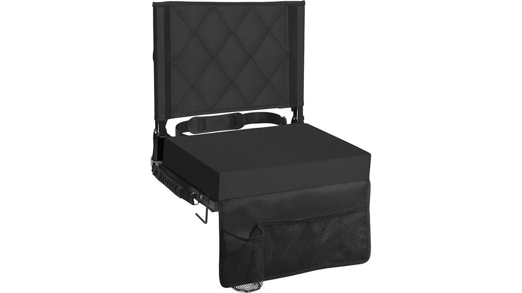 comfortable padded stadium seat