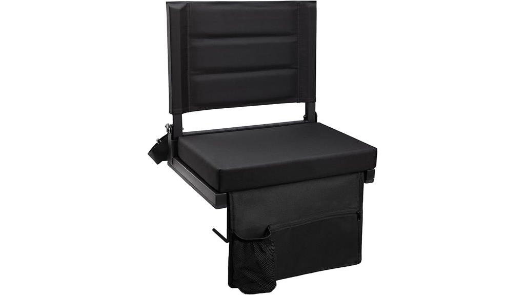 comfortable padded stadium seats