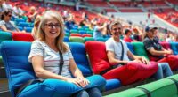 comfortable portable bleacher cushions