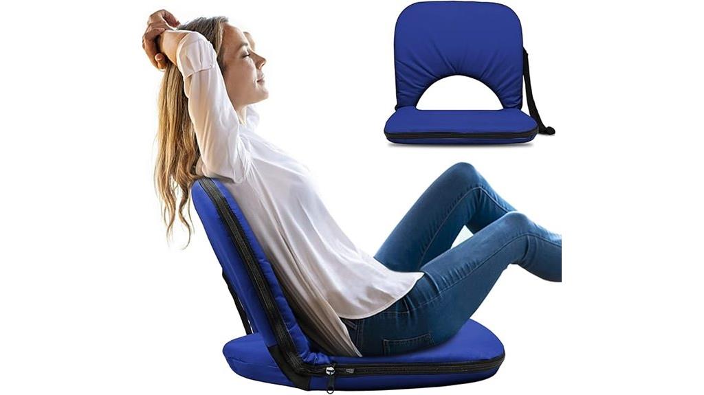 comfortable reclining stadium seat