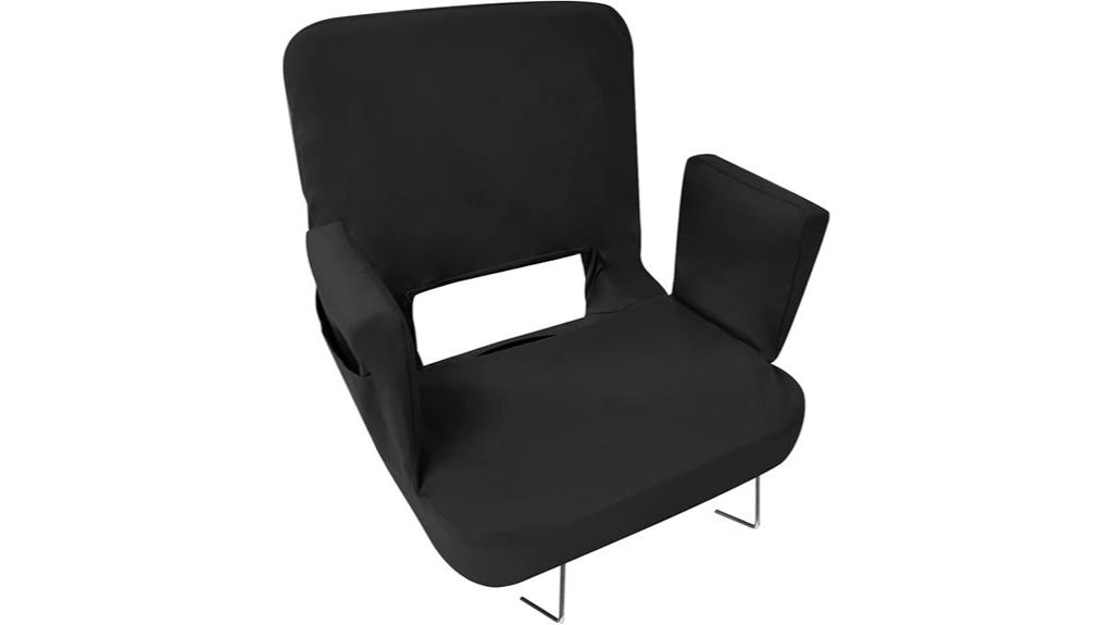 comfortable stadium seat with recline