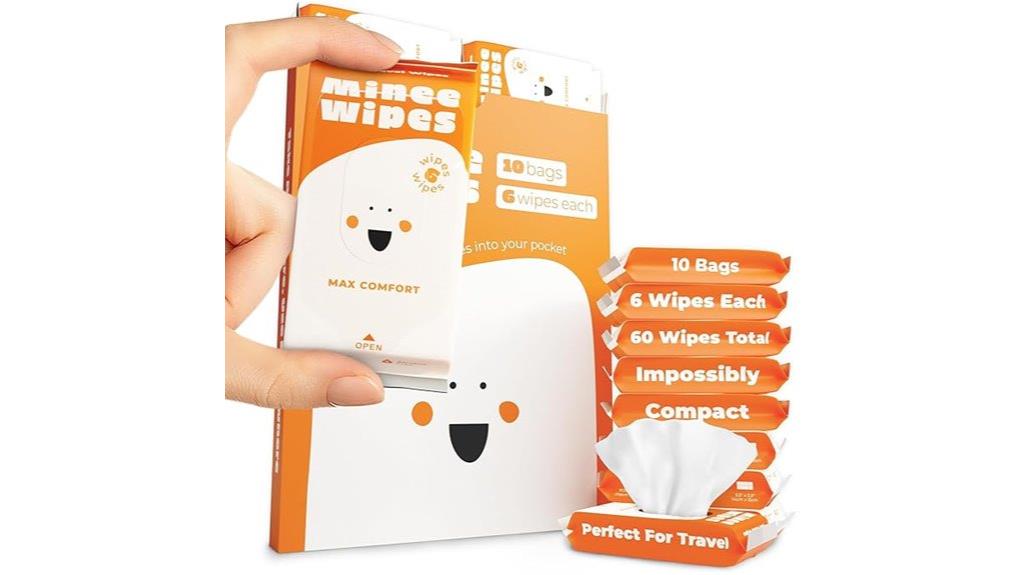 compact skin friendly wet wipes