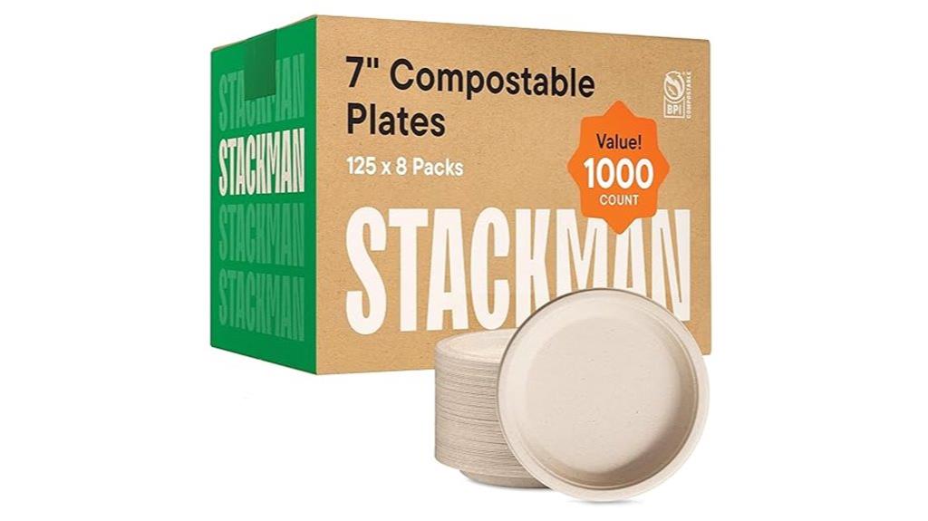 compostable 7 inch paper plates