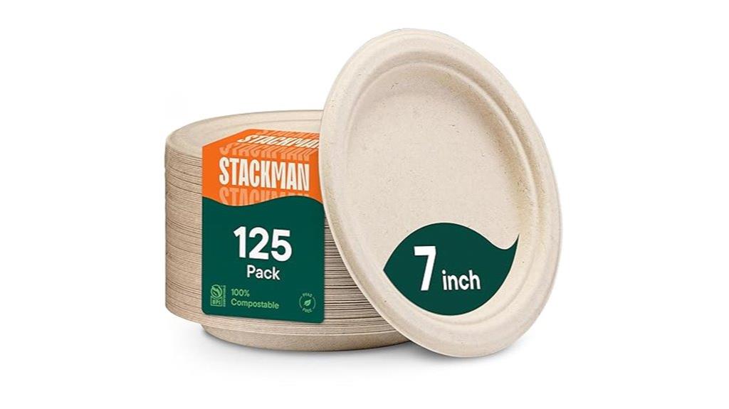 compostable disposable dessert plates