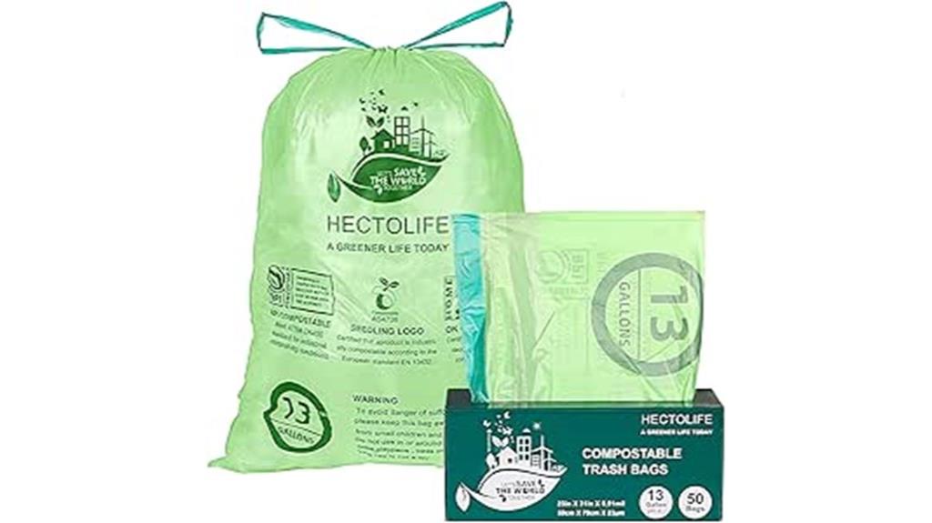 compostable tear resistant trash bags