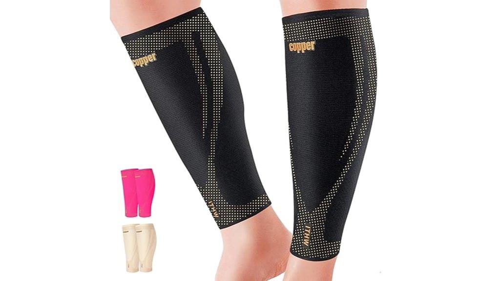 copper calf compression sleeves